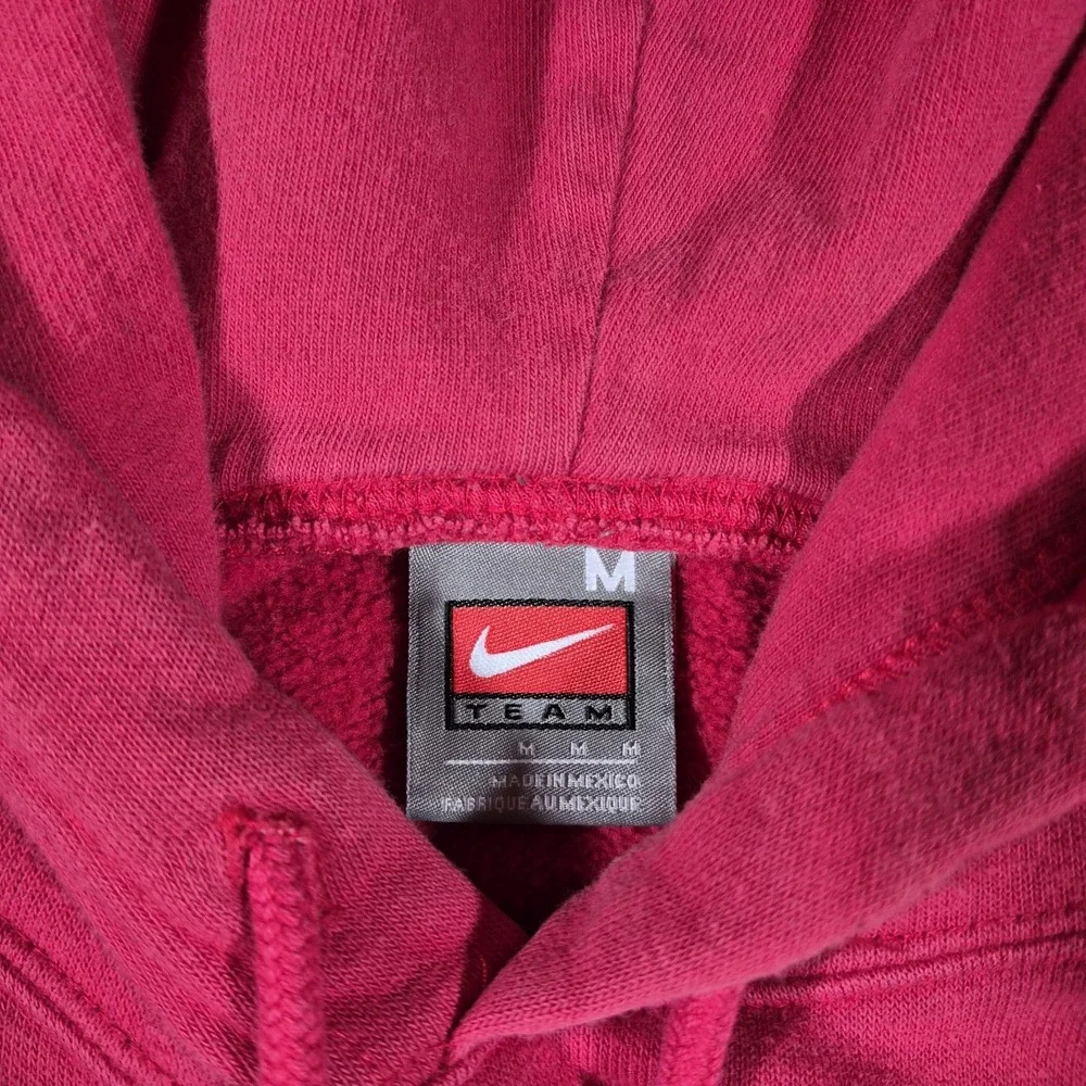 Vintage Nike Iowa State Cyclones Hoodie Mens Medium Red Y2K Center Swoosh Team